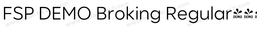 FSP DEMO Broking Regular字体转换